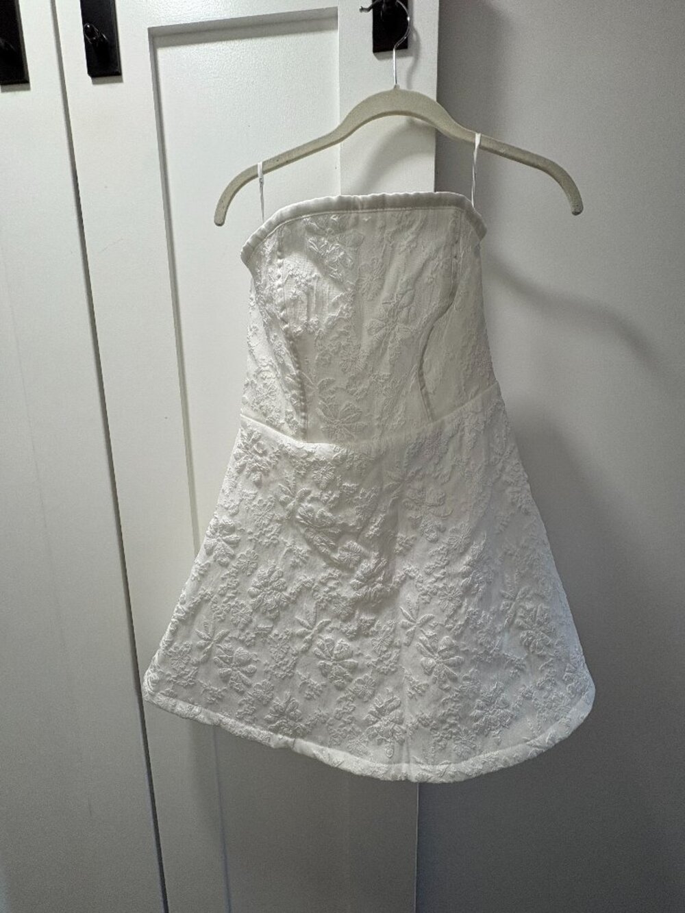 White mini dress